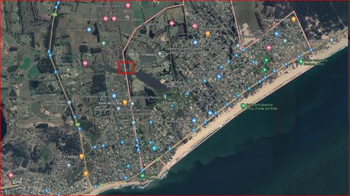 Venta de lote en el Chorro., 300m2  de tierra cerca del mar.