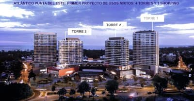 ATLANTICO TORRE 3 1 DORMITORIO ESQUINER PISO ALTO A ESTRENAE ABRIL 2029  -