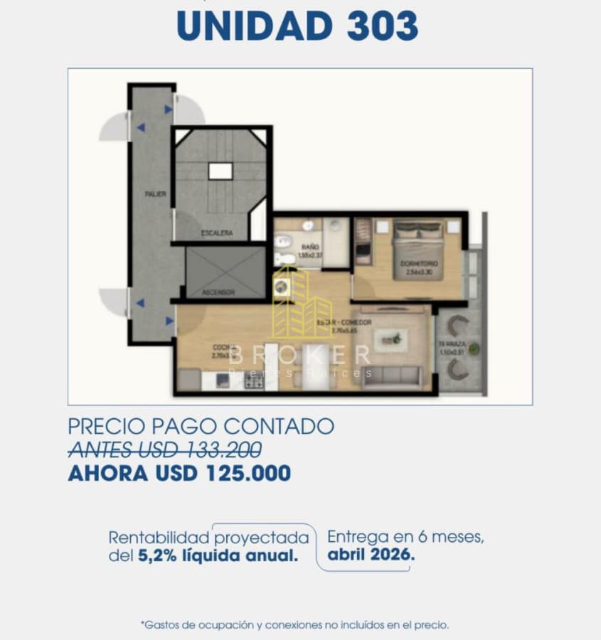 Venta Apartamento de 1 dormitorio en Centro, Montevideo