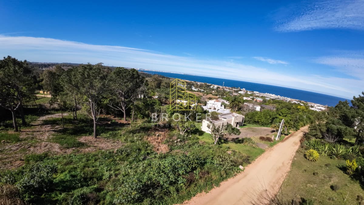 Terreno de 1.232 m2 con vista al mar en Punta Ballena