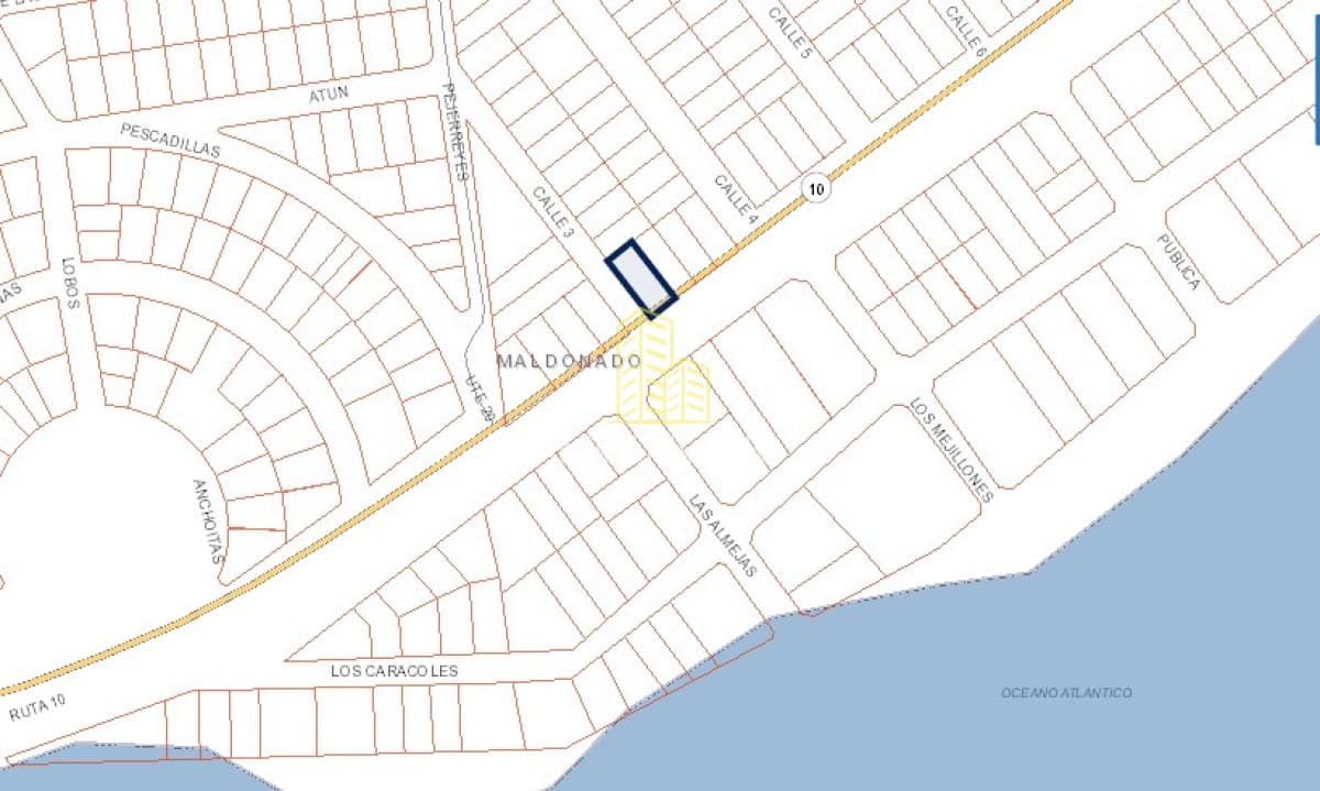 Venta terreno La Barra Punta Piedras vista al mar