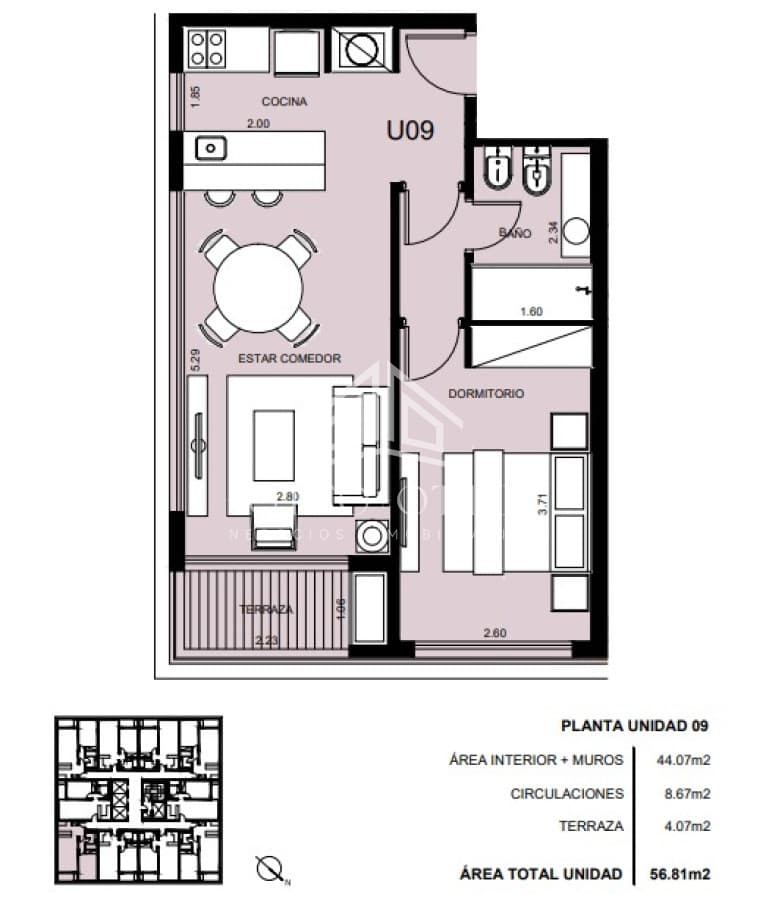Apartamento de 1 dormitorio en venta, Punta del Este