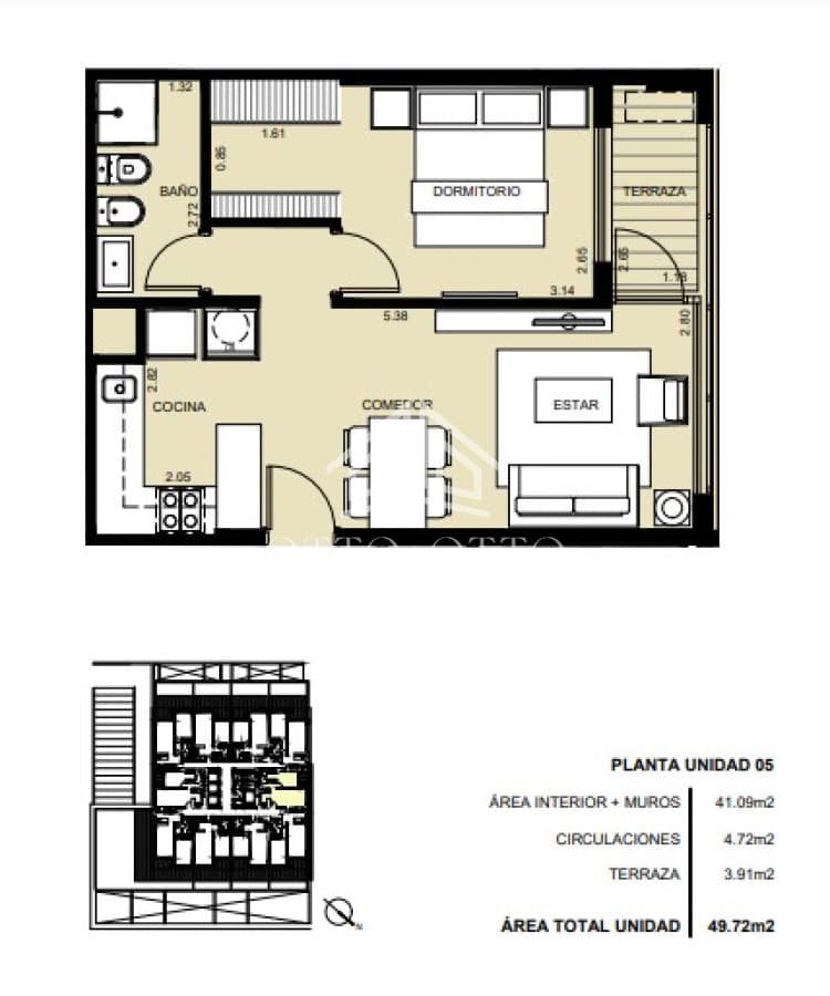 Apartamento de 1 dormitorio en venta, Punta del Este