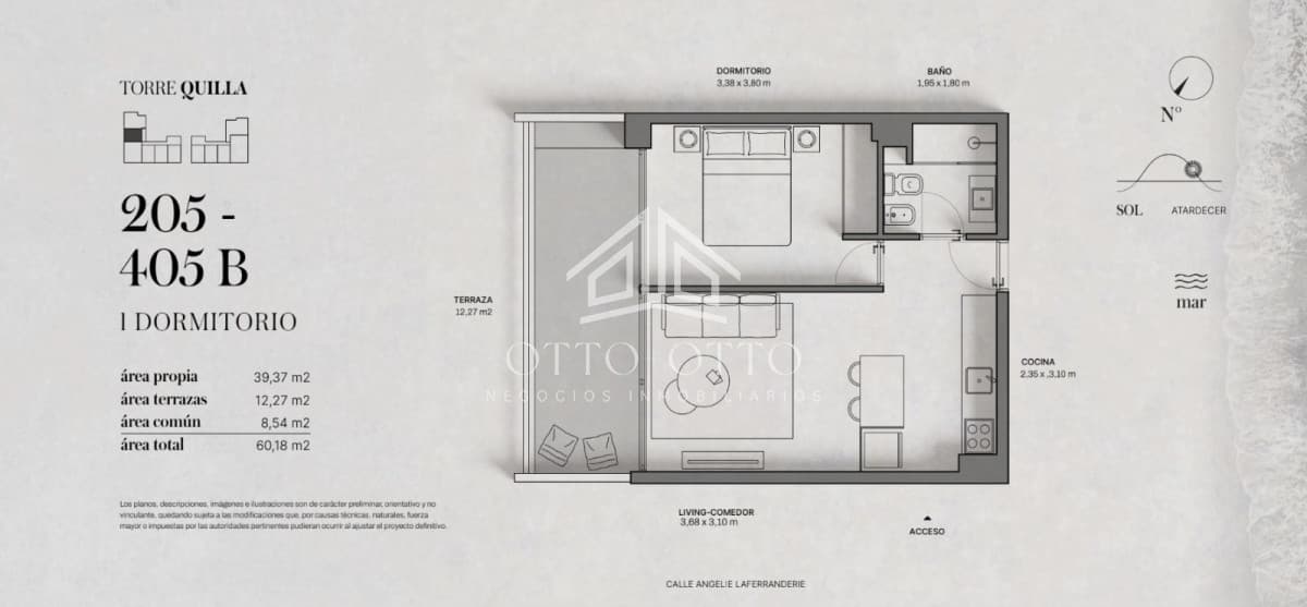 Venta apartamento un dormitorio punta del este playa mansa proyecto en pozo