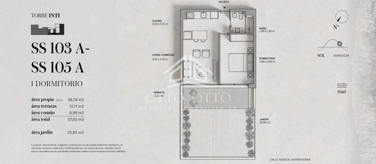 Venta apartamento un dormitorio punta del este playa mansa primera linea