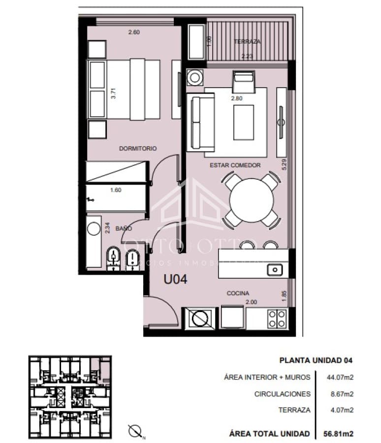 Apartamento de 1 dormitorio en venta, Punta del Este