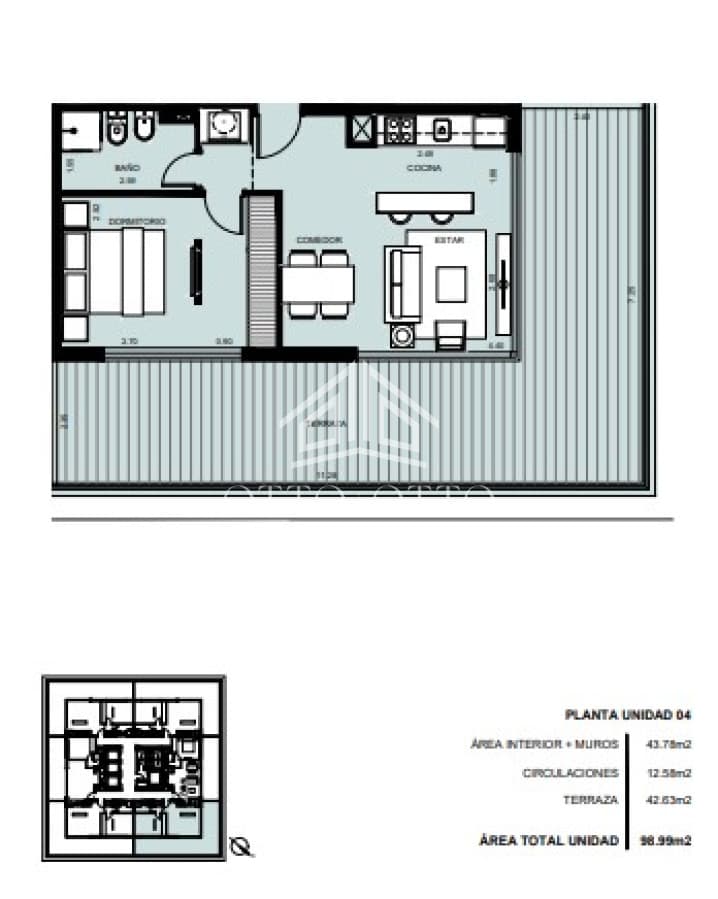 Apartamento de 1 dormitorio en venta, Punta del Este