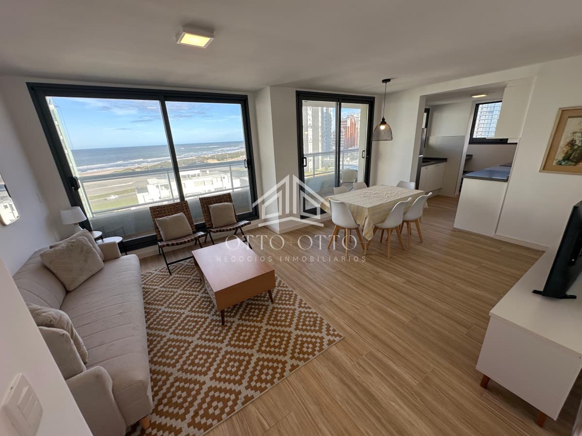 Venta apartamento dos dormitorios punta del este playa brava edificio siglo sol ii vista al mar