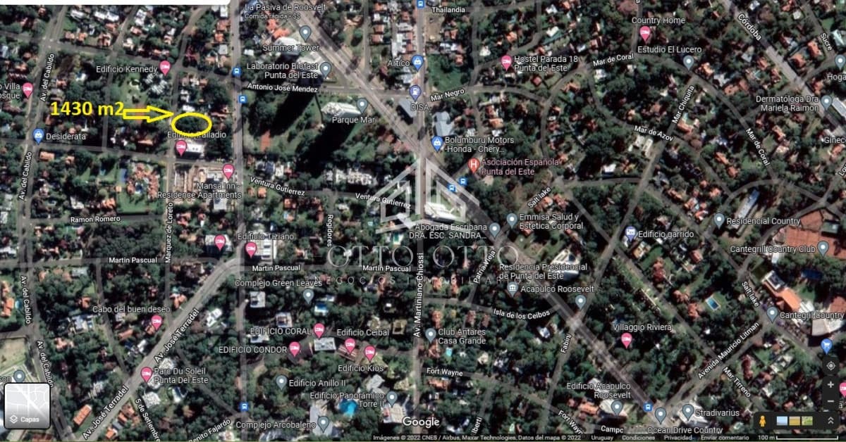 Terreno apto para bloque. Punta del Este
