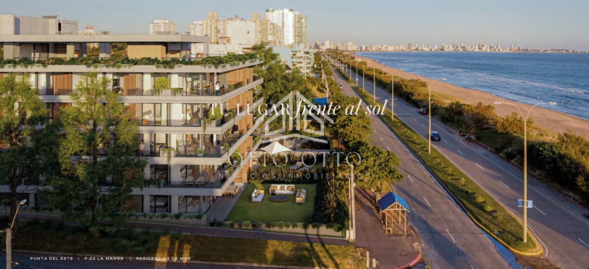 Venta apartamento un dormitorio punta del este playa mansa proyecto en pozo