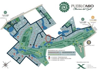 Terreno en venta en Pueblo Mio Golf Manantiales
